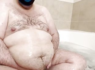 Bear taking a bath and talking dirty
